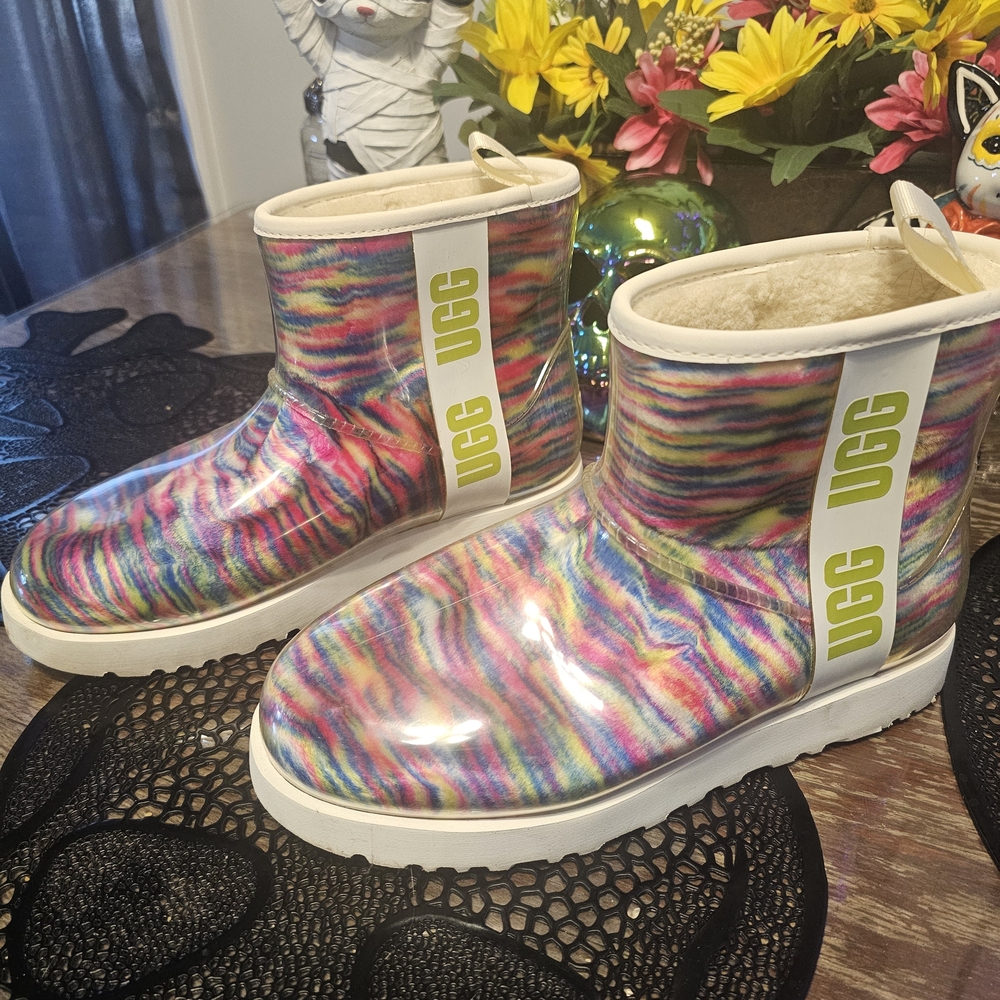 UGG Rainbow Striped Boots